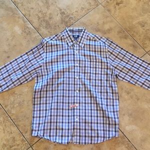 Cutter and Buck Plaid Button Down Shirt Medium
